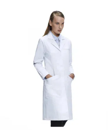 White Apron Lab Coat for Doctors and Students – Premium Medical Science Coat, high‑quality white lab coat with front pockets, suitable for hospitals and laboratories. , imagecaption=Premium White Lab Coat – Ideal for doctors, medical students, and lab technicians, available now on Khareedo & Kharedo. ,