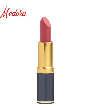 Premium Madora Lipstick Shade 201 Fiesta – bright red matte lipstick in elegant packaging, imagecaption=Madora Lipstick Shade 201 Fiesta – original Pakistani matte lipstick for women,
