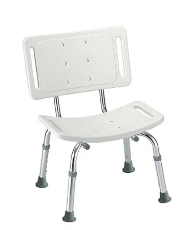 Imported height adjustable bath and shower chair with anti‑slip seat and supportive backrest for elderly and patients