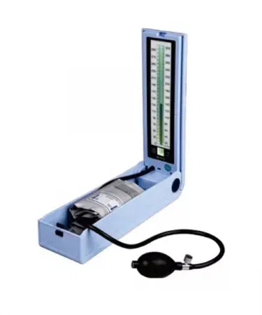Imported manual mercury‑free sphygmomanometer with durable cuff and analog gauge, imagecaption=High‑quality portable BP monitor – safe, accurate and reliable for home or clinic use,