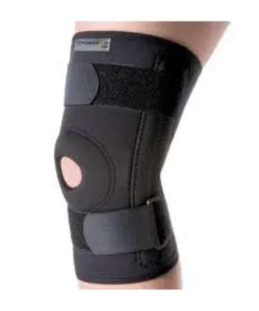 Adjustable elastic knee cap knee brace with open patella support for knee joint pain relief, showing breathable elastic fabric and adjustable straps. , imagecaption=Premium Adjustable Elastic Knee Cap Knee Brace with Open Patella Support – Ideal for Knee Pain Relief.
