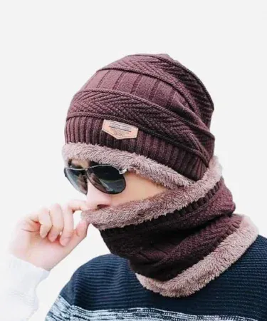 Unisex winter cap made of soft Batiste fabric, shown in multiple colors, suitable for men and women during cold weather.
