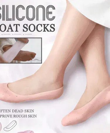 Anti‑Crack Heel Silicone Full Socks in elegant box – heavy quality heel protector for dry and cracked heels