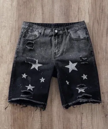 Men’s Premium Light Grey Denim Shorts – Casual Summer Half Pants for Men , imagecaption=Stylish light grey denim shorts for men – perfect summer wear ,