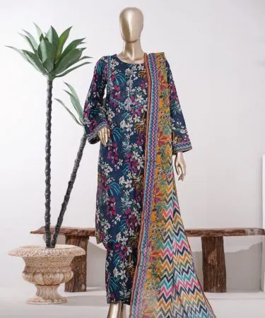 Elegant BinSaeed inspired ready‑to‑wear stitched suit – premium fabric, graceful print, available in solid, embroidered, and printed styles