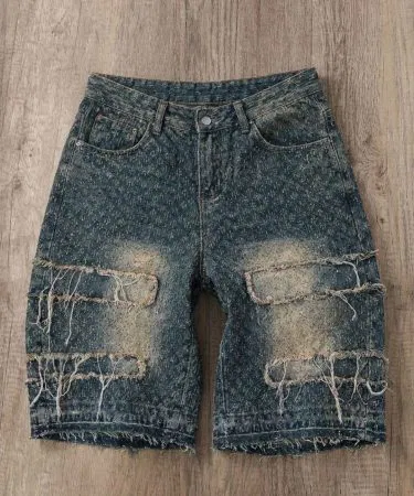 Men’s Premium Light Grey Denim Shorts – Casual Summer Half Pants for Men , imagecaption=Stylish light grey denim shorts for men – perfect summer wear ,