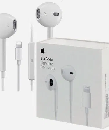 iPhone X Lightning Handsfree Original EarPods with Lightning Connector, high‑quality sound and built‑in remote control