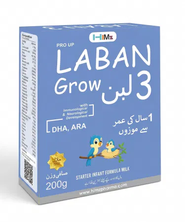 Himz Laban Grow 3 Starter Infant Formula Milk – premium baby nutrition bottle on white background, imagecaption=Himz Laban Grow 3 infant formula milk available on Khareedo & Kharedo with Check‑on‑Delivery service,