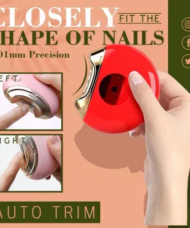 Automatic electric nail clipper USB rechargeable silent trimmer for adults babies sold in Pakistan