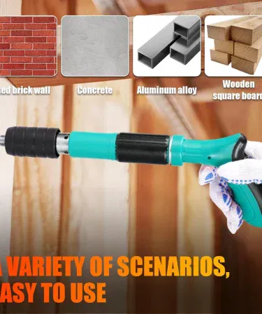 Manual mini steel cordless concrete air nailer with 5 adjustable gears sold in Pakistan