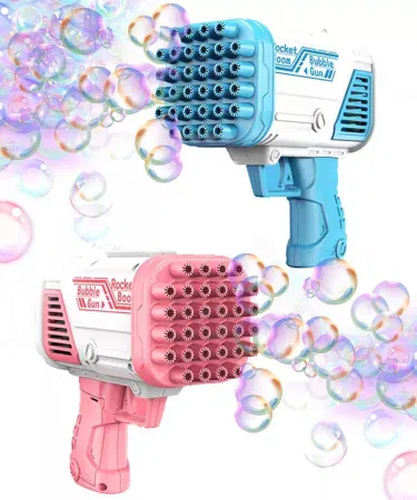 Electric 40 hole bubble gun machine with bubble liquid sold in Pakistan