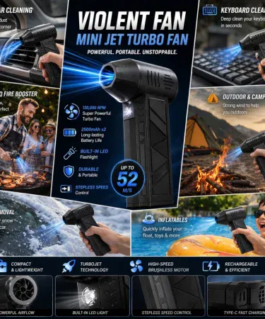 VIOLENT mini jet fan 130000 RPM magnetic head rechargeable turbo duster sold in Pakistan