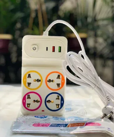 Heavy duty universal 6 socket extension board USB USB-C surge protection 3m cable