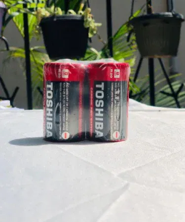 Toshiba D cell batteries pack of 2 for stove and geyser sold in Pakistan