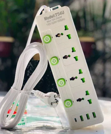 Heavy duty 5 outlet power strip with USB Type C ports sold in Pakistan