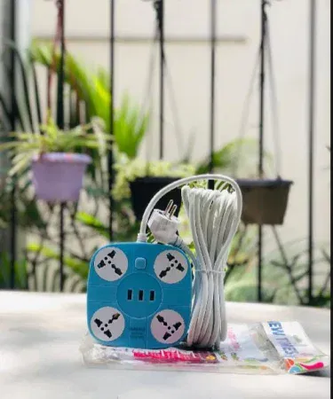 Three socket copper extension lead five meter length with three USB ports sold in Pakistan