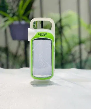 Rechargeable LED emergency light with portable design for home backup sold in Pakistan