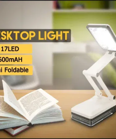 Portable folding LED rechargeable study desk lamp with bright reading light sold in Pakistan