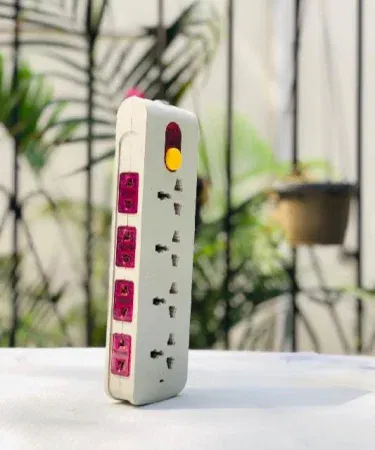 Durable multi purpose nine socket extension box power outlet for home use in Pakistan