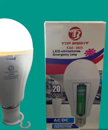 20W AC DC LED charging bulb with battery for home use in Pakistan