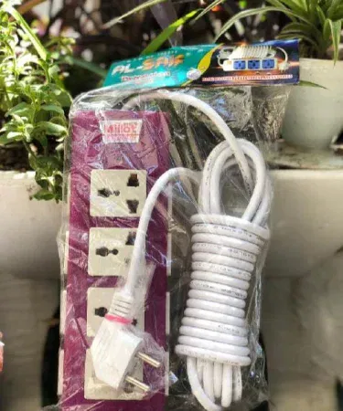 Copper extension lead six yard three socket multi plug model 236 sold in Pakistan