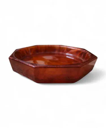 Handmade resin trinket tray with glossy finish for jewelry and keys sold in Pakistan