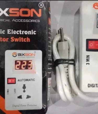 Automatic digital voltage protector switch for fridge freezer and home appliances sold in Pakistan
