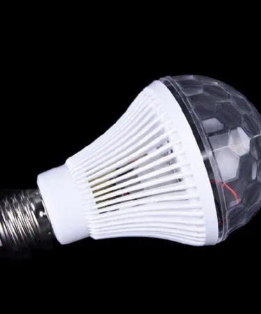 Auto rotating RGB LED disco stage bulb 3W for party home decor sold in Pakistan