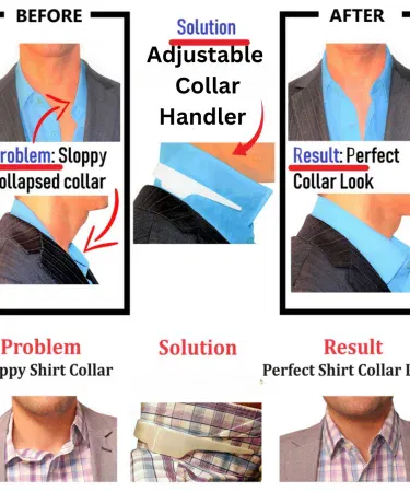Adjustable collar support shaper for men and women shirt kurta dress straight look in Pakistan