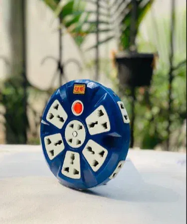 Three socket extension box with multi plug outlet sold in Pakistan