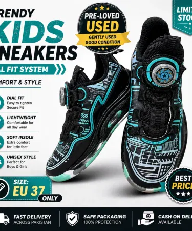 pre-loved boys sneakers with dial fit system size eu 37 sold in pakistan
