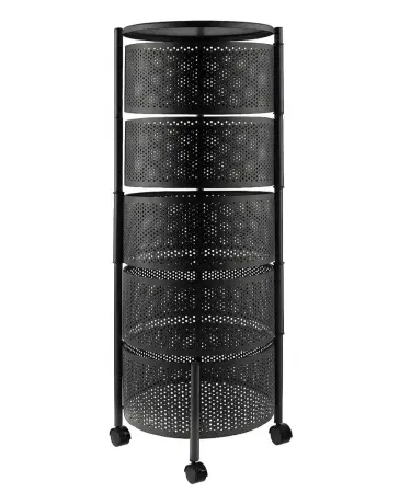 5-tier square and round rotating vegetable and fruit storage rack sold in Pakistan