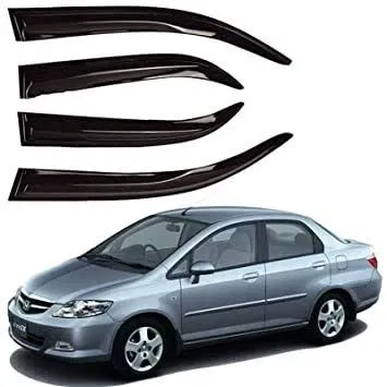 Honda City 2005 China chrome air press air visor for windows, easy install, durable, stylish, sold in Pakistan