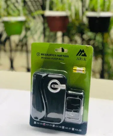 Wireless doorbell with thirty six religious and office voice sounds sold in Pakistan