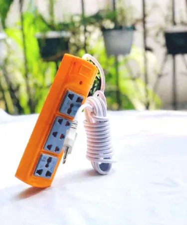 Millat power extension board with 4 sockets and 3 meter copper wire available in Pakistan