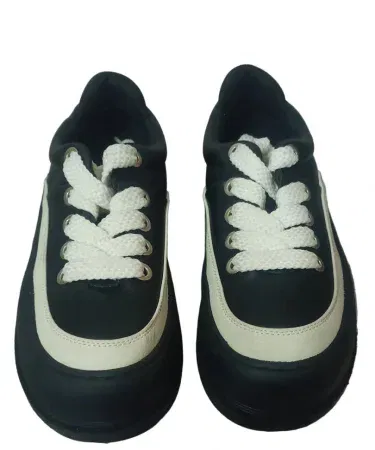 Black stylish pre-loved sneakers with soft sole casual shoes for everyday wear in Pakistan