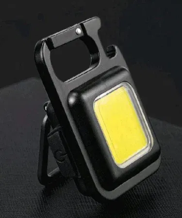 Mini aluminum COB keychain flashlight USB rechargeable with three light modes for camping Pakistan
