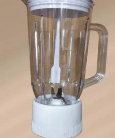 White plastic National 3in1 juicer jug 1 litre with base spare part sold in Pakistan