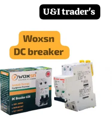 WOXSN 2 pole 1000V DC circuit breaker 16A to 125A imported sold in Pakistan
