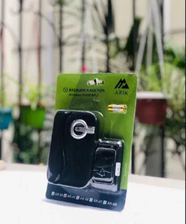 Wireless doorbell with thirty six religious and office voice sounds sold in Pakistan