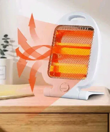 ARSIM small electric ceramic space heater with adjustable knob for room heating in Pakistan