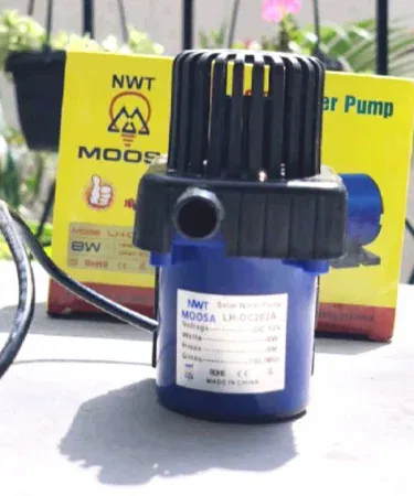 MOOSA 12V DC 8W solar water pump for air coolers sold in Pakistan