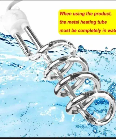 Green shockproof electric immersion water heater rod 1500W stainless steel Pakistan
