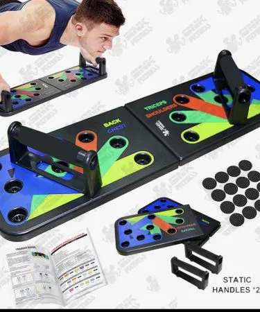 12 in 1 Push Up Board System Multi-Functional Body Building Workout Board Chest Shoulder Arm Strength Training Equipment Pakistan Khareedo Kharedo