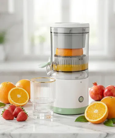 Manual citrus juicer and squeezer with built-in strainer and measuring cup for sale in Pakistan