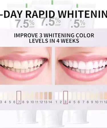7.5% Hydroxyapatite toothpaste for sensitive teeth, tooth strengthening, and repair, gentle mint, fluoride-free, 120g