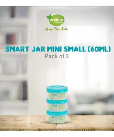 Pack of 3 small plastic curry storage boxes with random colored lids, ideal for kitchen organization in Pakistan.