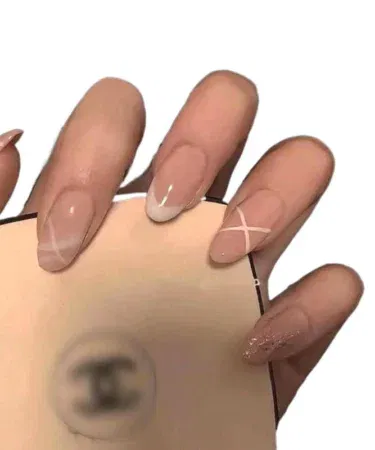 Girls Artificial Press On Nails 12 Pcs Set | Khareedo