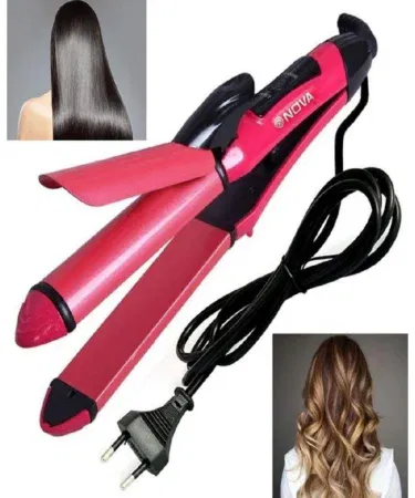 2-in-1 Hair Straightener & Curler | Khareedo