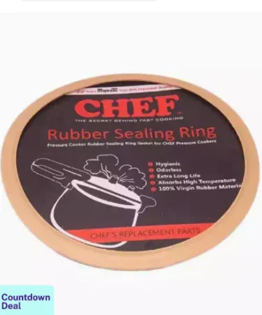 Pressure cooker rubber sealing ring gasket for 5 to 7 litres cookers, made of virgin rubber, sold in Pakistan